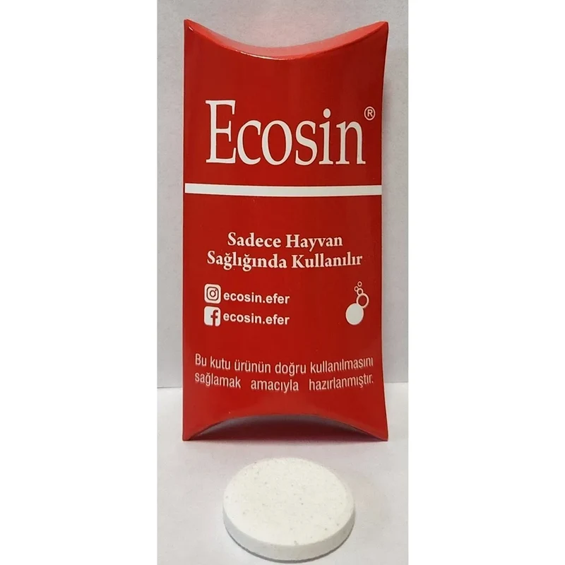 Ecosin Efervesan 1 Tablet- Kedi Köpek Mantar Tedavisi için (Sprey Hazırlama Tableti)