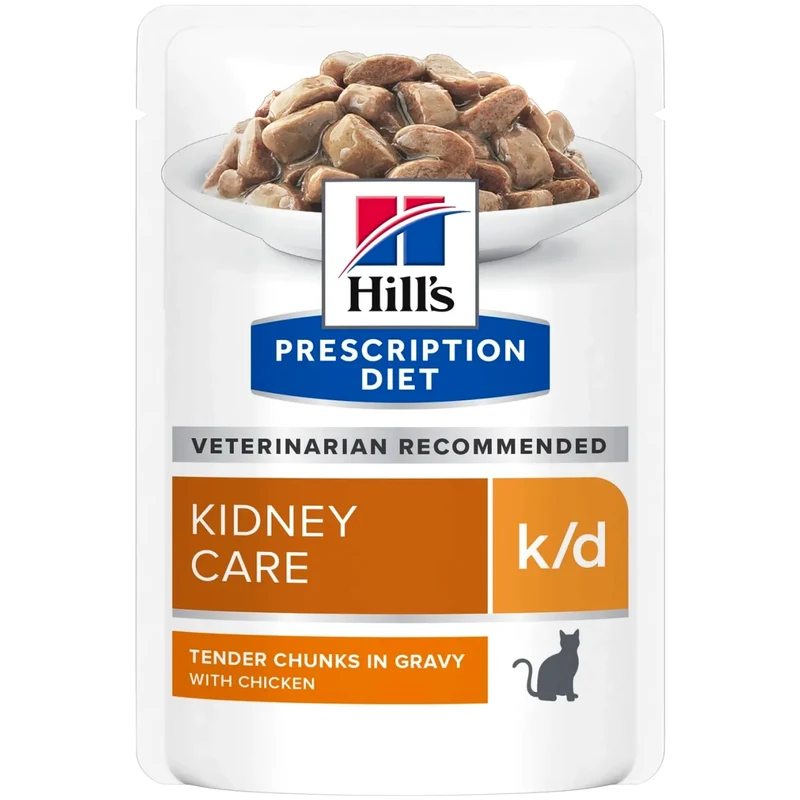 Hill's PRESCRIPTION DIET k/d Kedi Pouch Tavuklu Kedi Maması 85 Gr