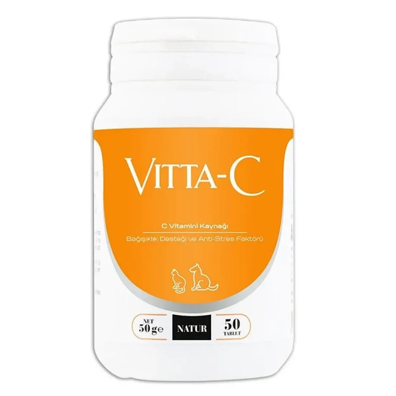 Natur Vitta C Kedi Ve Köpekler İçin C Vitamini 50 Tablet