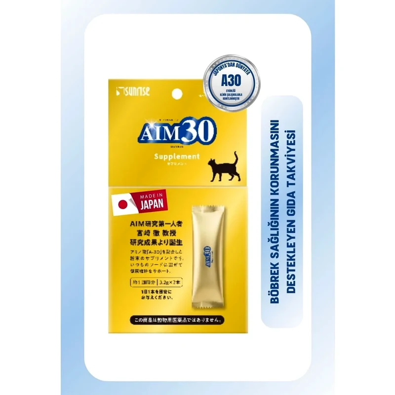 Sunrise Aim30 Kediler için Böbrek Takviyesi 3,2 grx7 şaşe