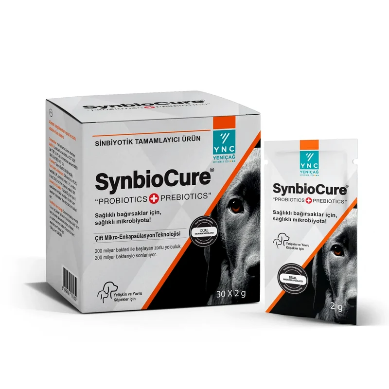 Synbiocure Canine Köpekler için Probiyotik+Prebiyotik Şase 30x2 Gr