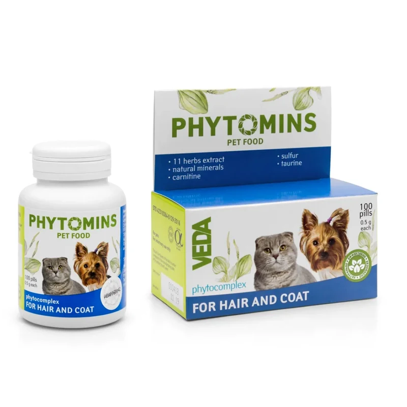 Veda Phytomins for HAIR and COAT 100 Tablet