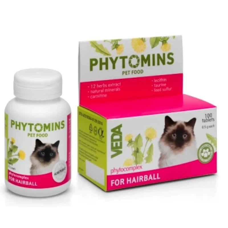 Veda PHYTOMINS for HAIRBALL 100 Tablet