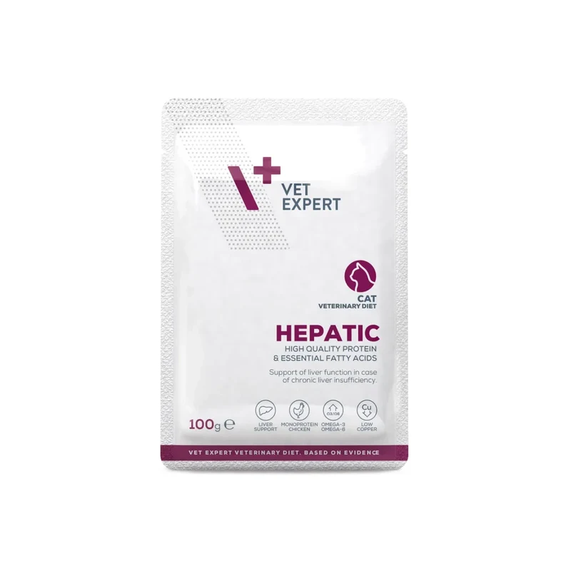 VetExpert Hepatic Cat 100 Gr Yaş Kedi Maması 12 Adet