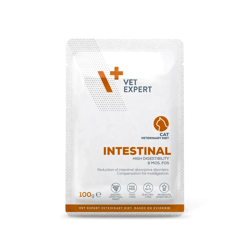 VetExpert Intestinal Cat Pouch 100g Kedi Yaş Mama 12 adet