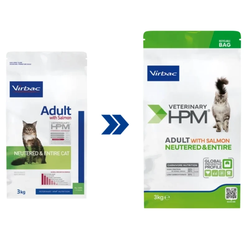Virbac Adult with Solmon Neutered Entire Cat Kedi Maması 3 kg