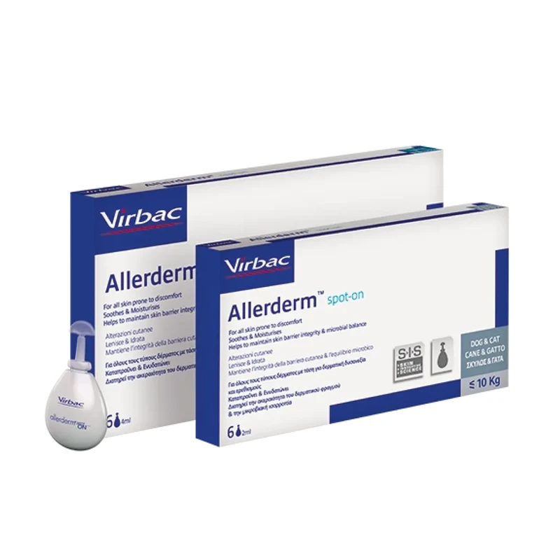 Virbac Allerderm Spot-On Deri Onarımı İçin Damla 6x2ml