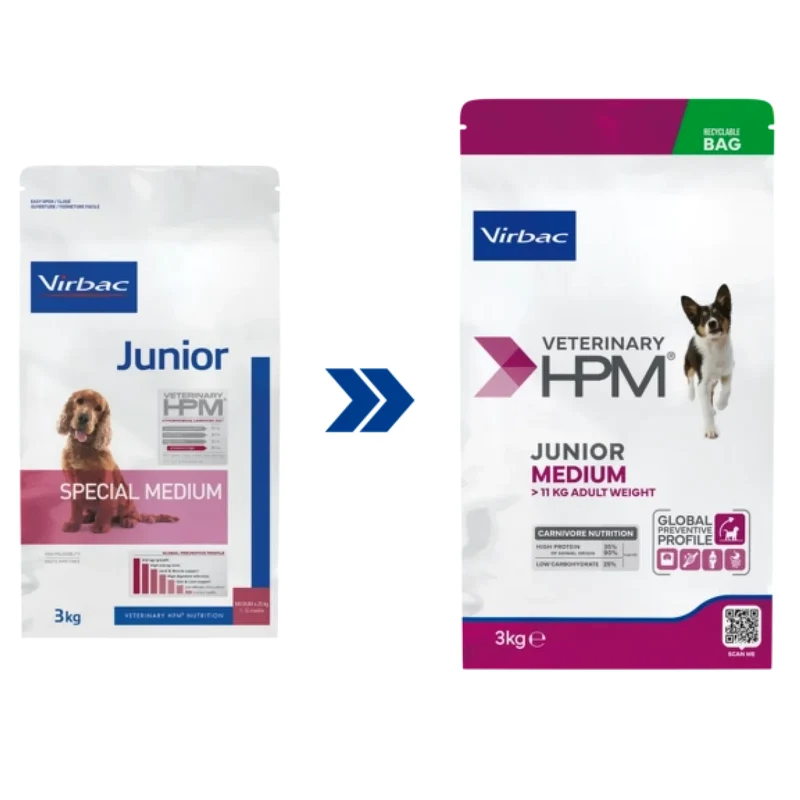 Virbac Junior Dog Food - Special Medium Dog Yavru Köpek Maması 12 kg