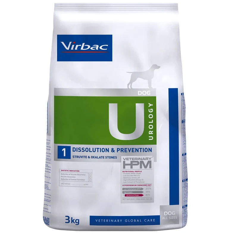 Virbac U1 Urology Dissolution & Prevention Üriner Köpek Maması 3 Kg