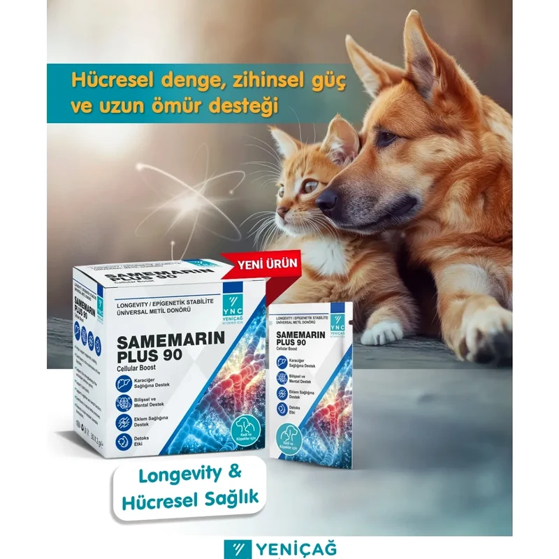 Ync Samemarin Plus 90 Yaşlı Kedi ve Köpekler Için Destek Saşe 30 x 2gr